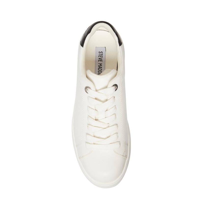 White Steve Madden Rockaway Women's Platform Shoes | PH 3725JWM